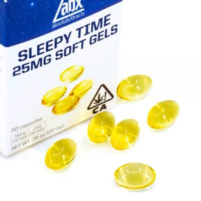 Buy ABX - Sleepy Time Cannabis Soft Gels - 25mg THC/cap - 30ct