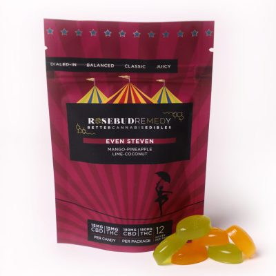 Buy RoseBud Remedy Even Steven Gummy Candy Edibles UK(THC & CBD)